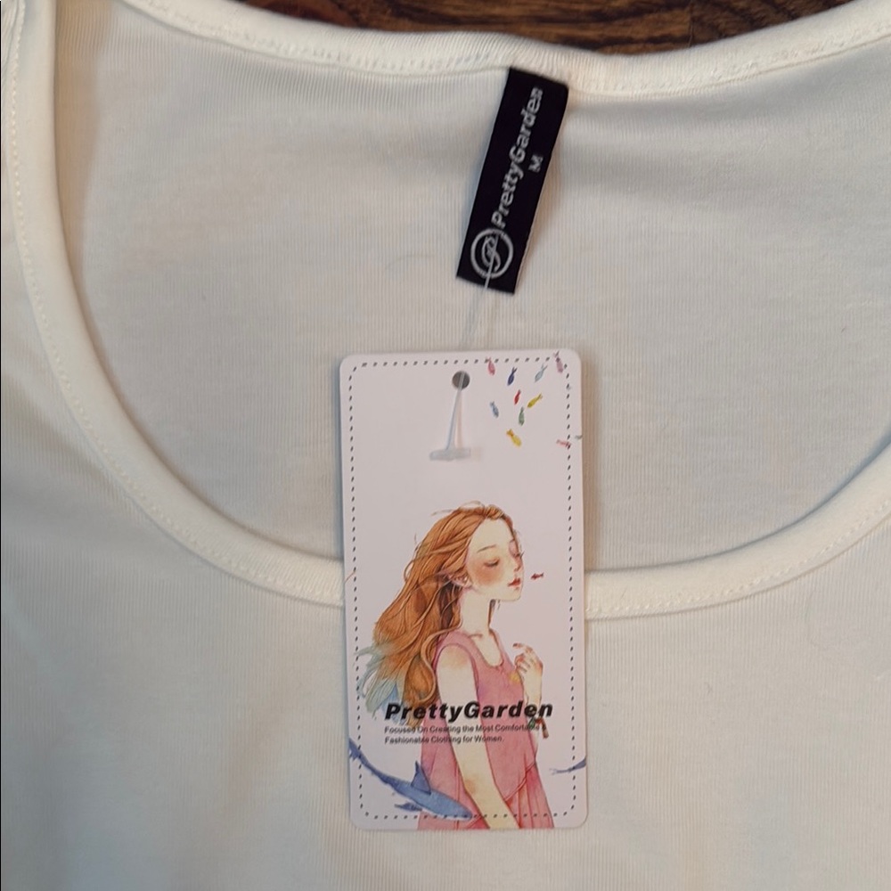 White Ruffle Sleeve Top - Amazon - Picture 2 of 4
